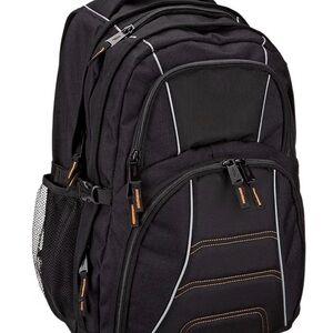 NWOT Amazon Basics Padded Laptop Backpack with Water Bottle Pockets